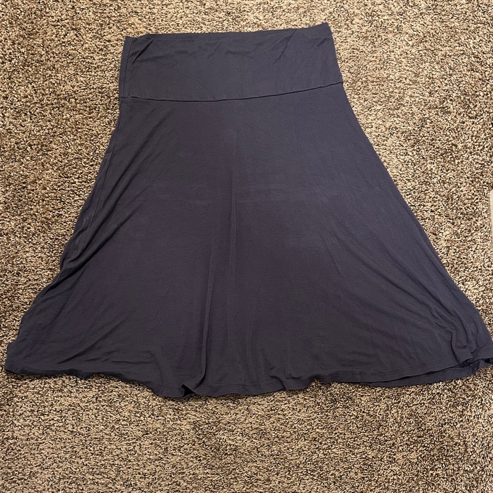 Dark Blue A-Line Skirt